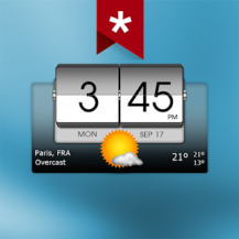 دانلود نسخه جدید 3D flip clock & weather (ad-free) برای اندروید
